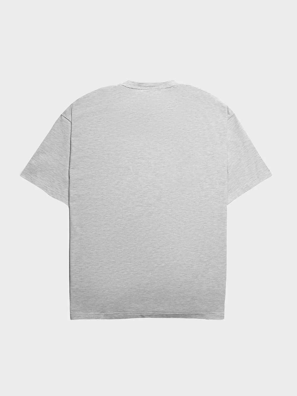 Футболка Hardlunch оверсайз Milk меланж серая