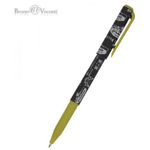 Ручка масляная 0,7 мм, синяя "PrimeWrite. Чертежи. Танк" (Bruno Visconti)