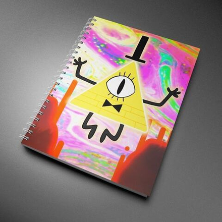 Скетчбук "Bill Cipher - Гравити Фолз", А5, 48 листов, без разлиновки