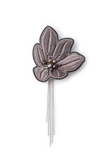 8343 Брошь (пепельно-коричневый)