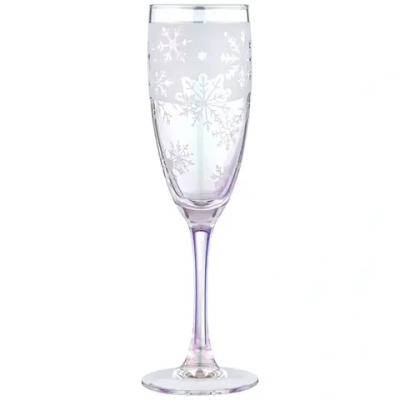 Набор бокалов для шампанского 2шт 170мл «Снежинки»