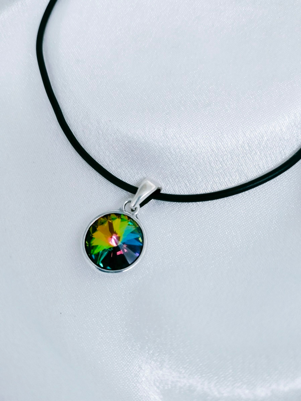 "Альхена" кулон в серебряном покрытии из коллекции "Kaleidoscope" от Jenavi с замком карабин