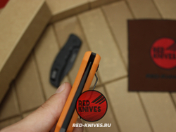 Нож Cold Steel Recon 1 LTW - рукоять оранж нейлон, клинок черный RK/Н13