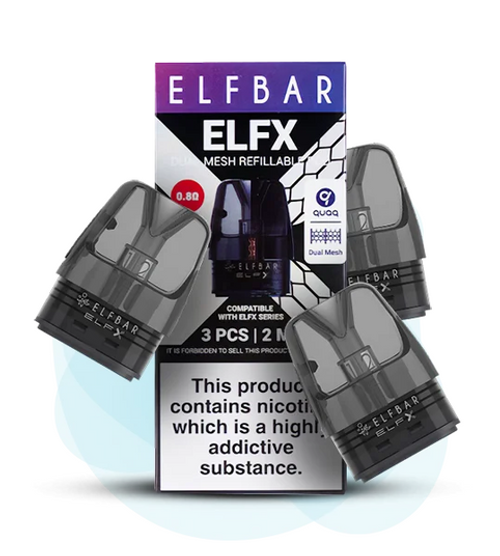 Elf Bar ELFX Replacement Pods (3ml, 0.6ohm)