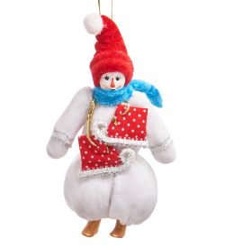 РусКукла RK-826/2 Кукла подвесная «Гном-снеговик»