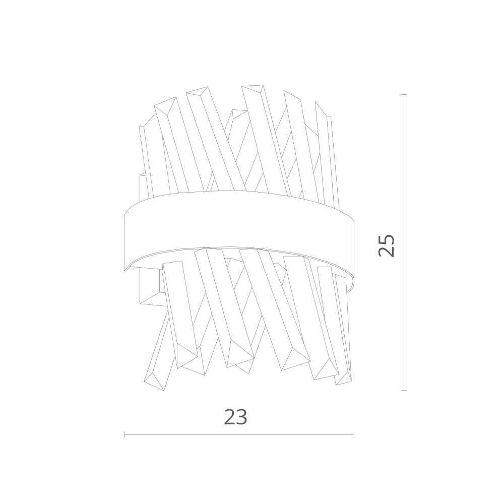 Светильник настенный Divinare Corona 1685/01 AP-1