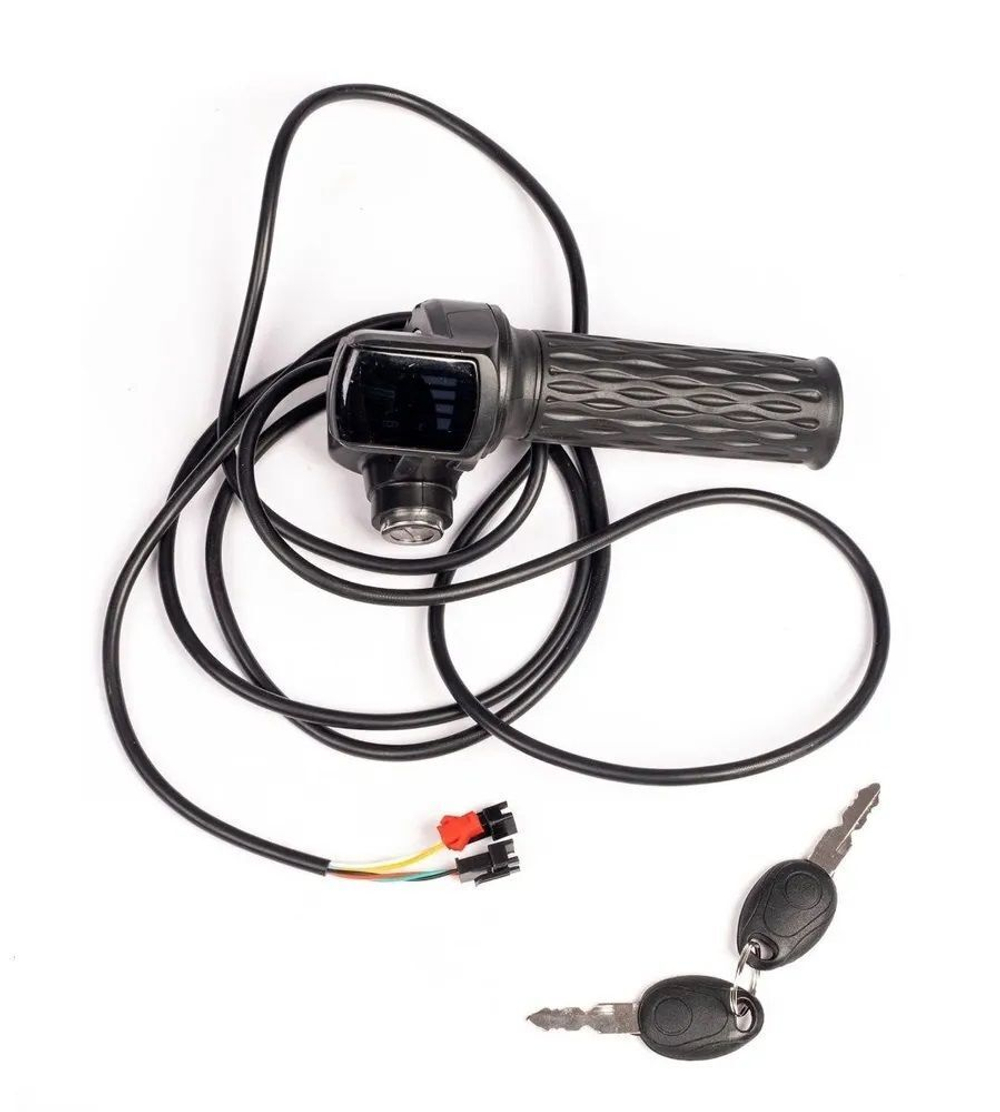 Ручка газа с дисплеем и замком зажигания для электросамоката до 60v