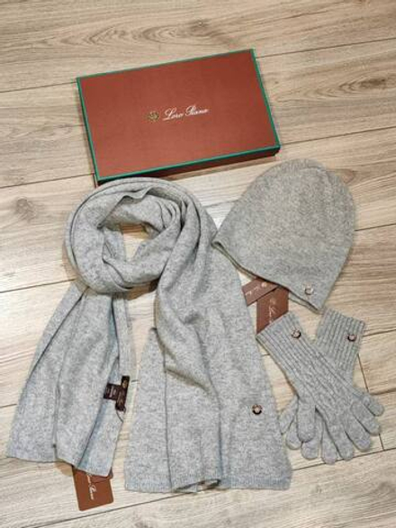 Комплект Loro Piana (шарф + шапка + перчатки)