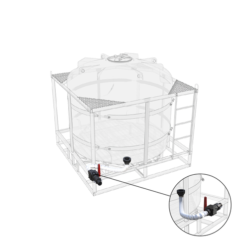Комплект полного слива с краном G3 на одну емкость TR ЭкоПром(2,3кг;) - арт.557421