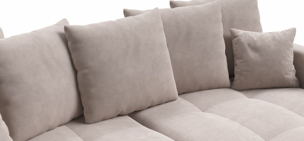 Диван Угловой Босс Тренд (Велюр Монолит латте)