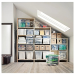 Стойка - IVAR IKEA/ ИВАР ИКЕА, 124х50 см, под беелный дуб