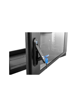 ЦМО Шкаф телекоммуникационный настенный 9U (600 x 650) дверь стекло, цвет черный (ШРН-9.650-9005)