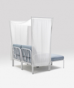 Пуф пластиковый с подушкой Nardi Komodo Pouf, белый, лед