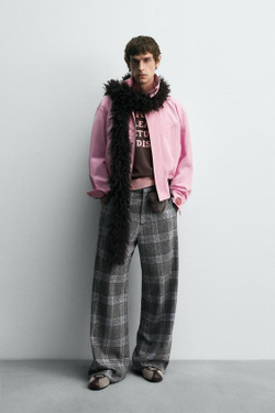 ZARA HARRY LAMBERT X DISNEY КУРТКА КОНТРАСТНАЯ, РОЗОВЫЙ