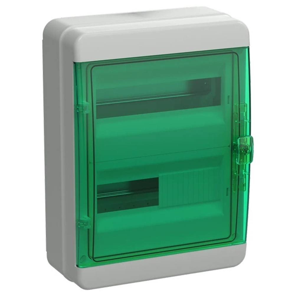 Корпус пласт. IEK TEKFOR КМПн-24 IP65 зелен. прозр. дверь TF5-KP72-N-24-65-K03-K06