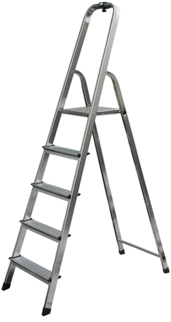 SOLIDY  Свободностоящая стремянка,5 ступеней,раб.высота 3,05 м (126238)
