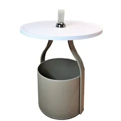 Журнальный столик Doppio N, Ø45х49 см, серый