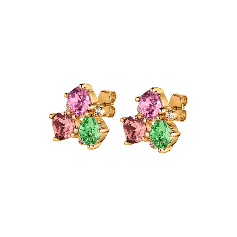 Серьги Dyrberg Kern VIENA SG ROSE/GREEN 420101