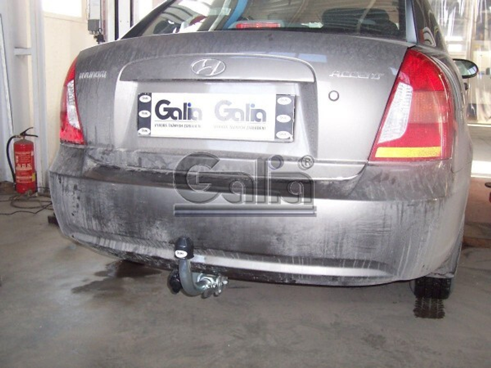 Фаркоп оцинкованный Galia H071A для Hyundai Accent 2006-2010(паспорт и сертификат в комплекте)(без электрики)
