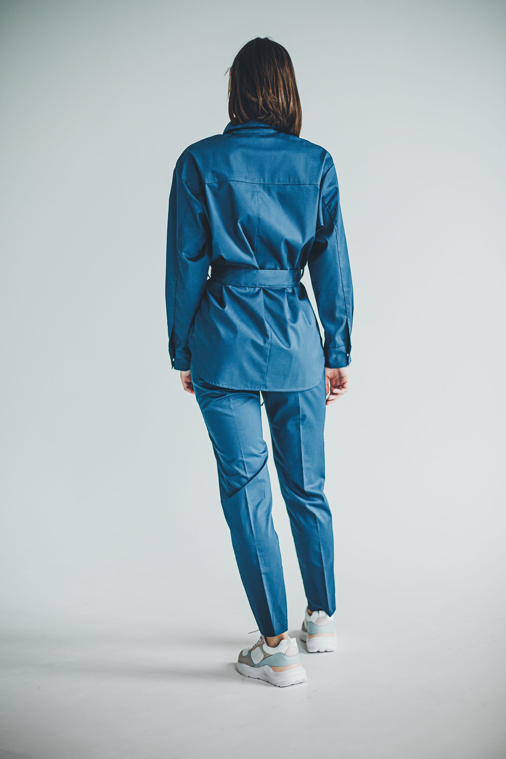 Блуза женская м296 toray стретч opal blue