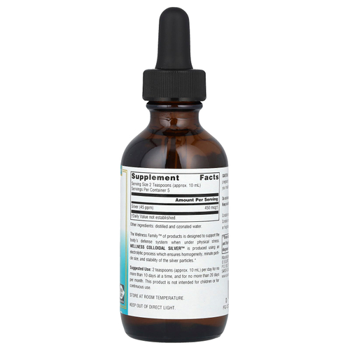 Source Naturals, Wellness Colloidal Silver ™, 45 част. / Млн, 59,14 мл (2 жидк. унц.)
