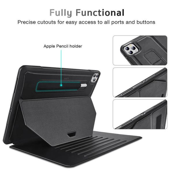 Противоударный чехол ESR Sentry Stand Case для iPad Pro 12.9 2021 (черный)