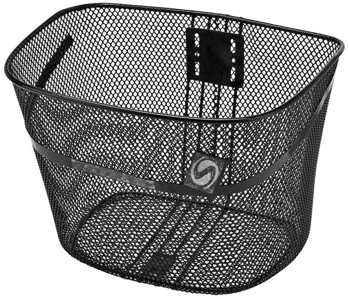 Велокорзина передняя JL-044-1 чёрная для 28",14601