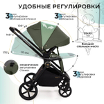 Модульная коляска Sweet Baby Stella Plus Therma Green
