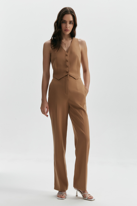 Брюки прямого силуэта со стрелками