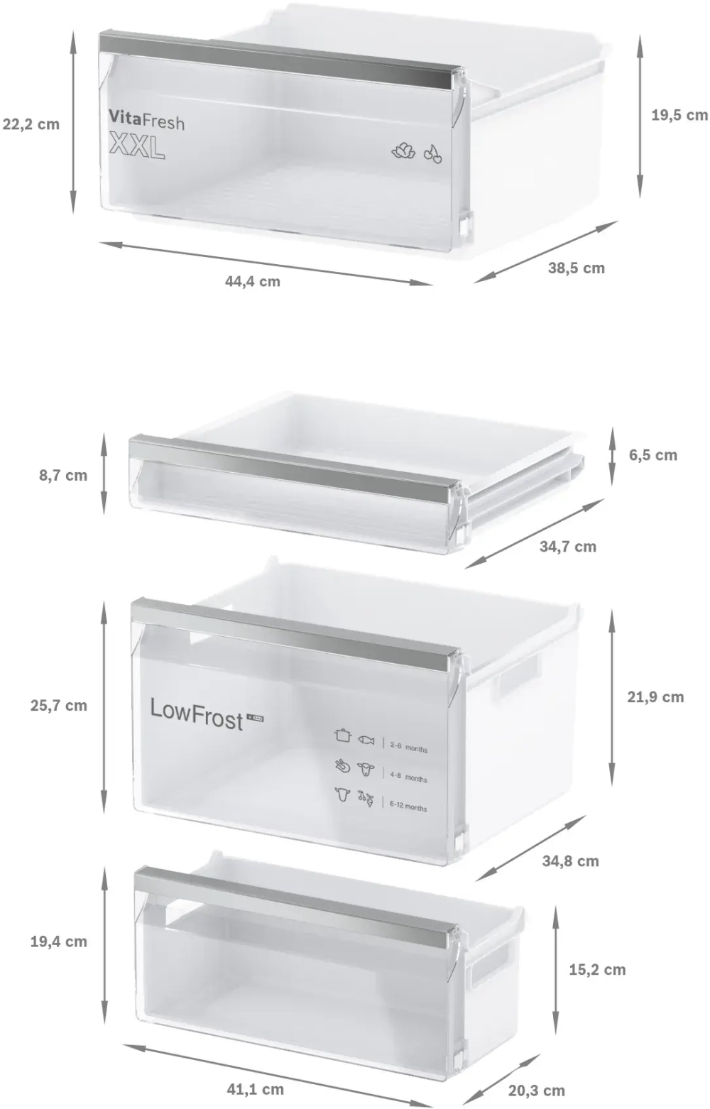 Двухкамерный холодильник Bosch KIV86VFE1