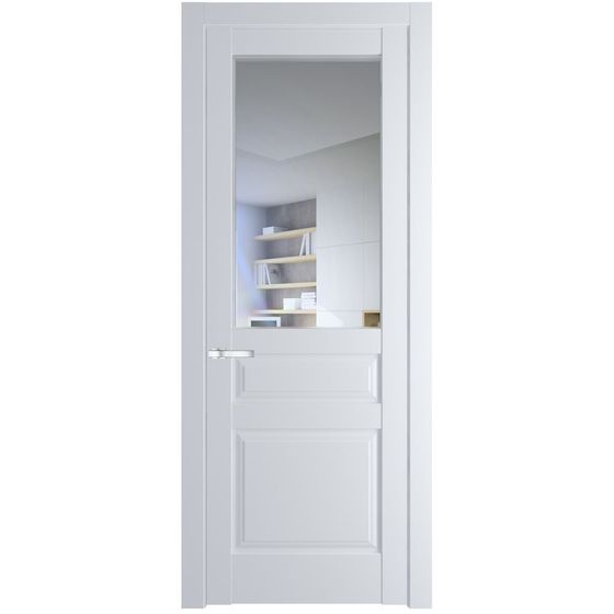 Межкомнатная дверь эмаль Profil Doors 4.5.3PD вайт остеклённая