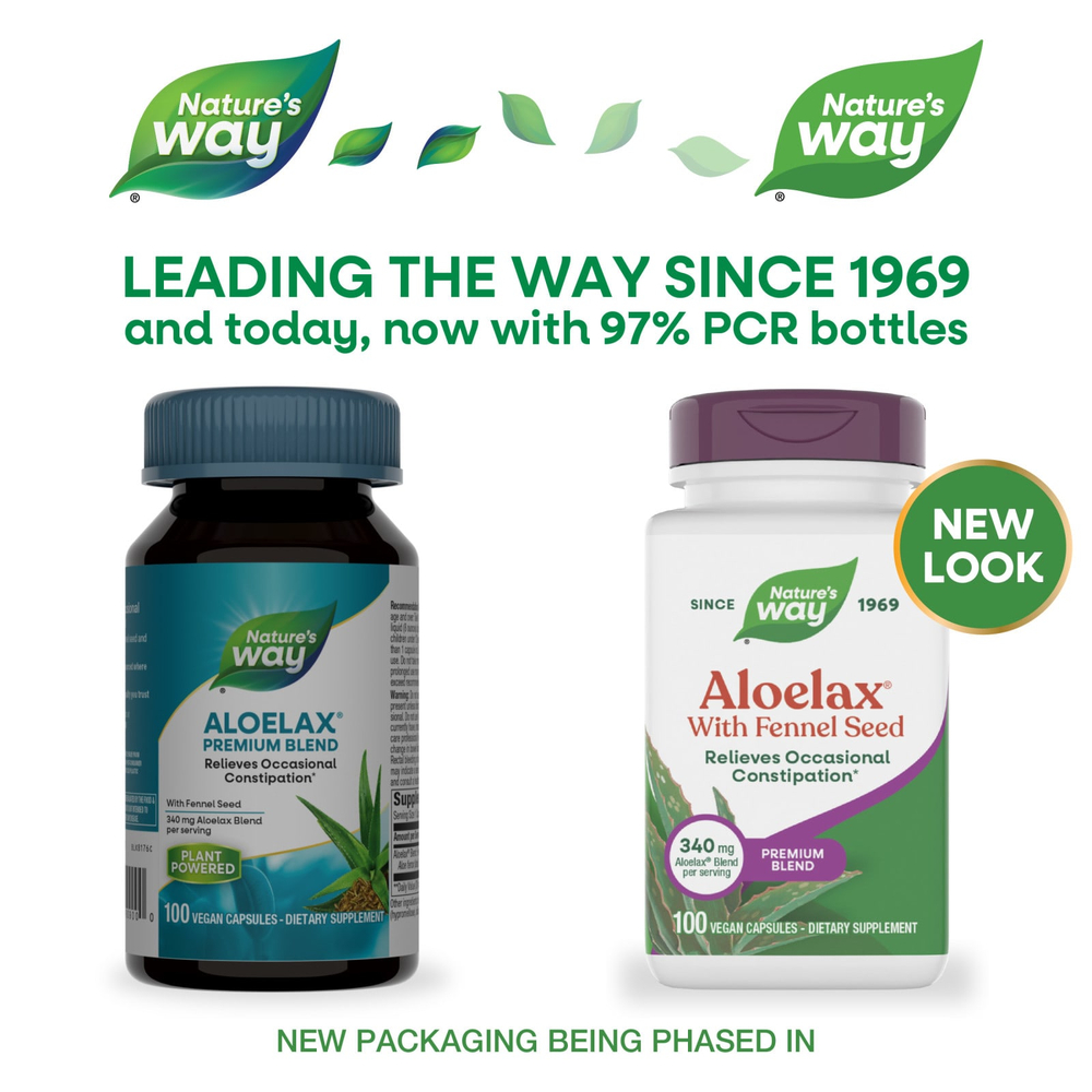 Nature's Way, Aloelax® с семенами фенхеля, 100 веганских капсул