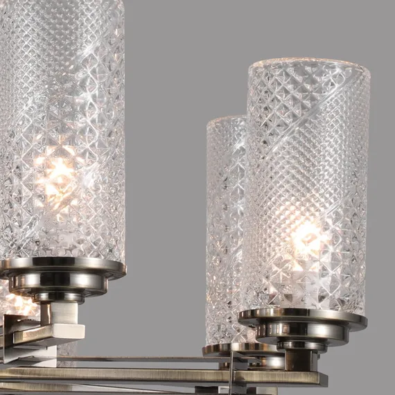 Люстра потолочная ILLUMICO E14  IL8682-8P-10 BR