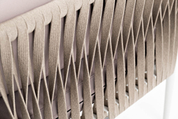 "Касабланка" модульная лаунж-зона из роупа (веревки), каркас из алюминия