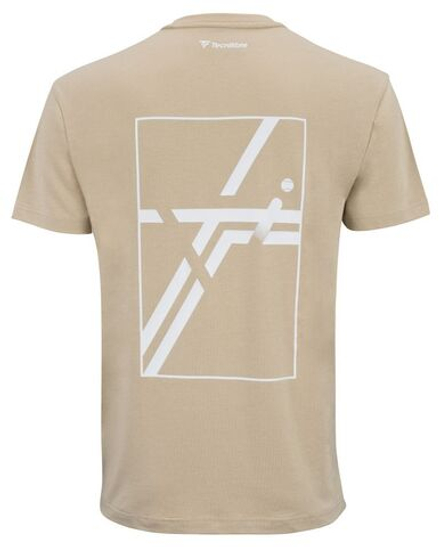 Мужская теннисная футболка Tecnifibre Graphic 2025 - sand