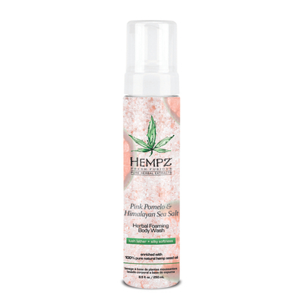 HEMPZ Гель-мусс для душа Помело и Гималайская соль 250ml / Pink Pomelo & Himalayan Sea Salt Herbal Foaming Body Wash