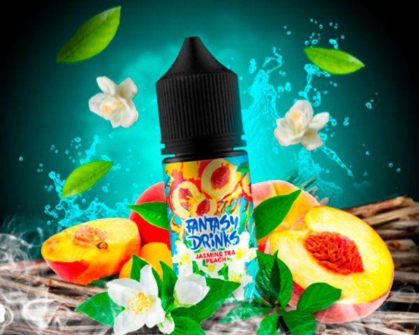 Купить Жидкость Fantasy Drinks Salt - Jasmine tea, peach 30 мл