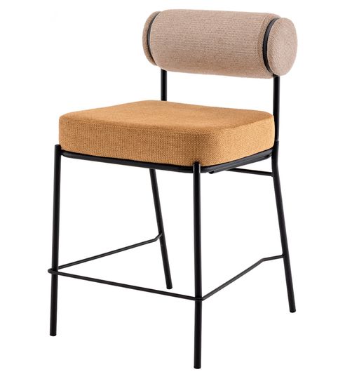 Стул полубарный Ponpoun бежевый терракотовый