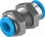 Муфта цанговая для панельного монтажа прямая Festo QSMS-6-100 (комплект 100 шт)