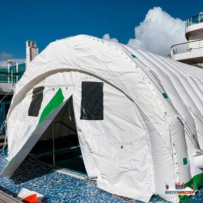 Пневмокаркасный ангар «Мастер 2» 7×5×3,5 м —  из ПВХ для ремонта и хранения техники