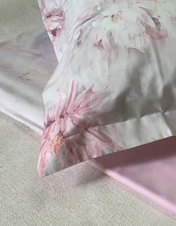 Постельное белье 2 спальное евро Mirabello Lago di Seki розовое