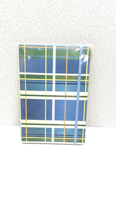 Блокнот в квадрат. полоску с резинкой