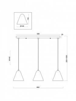 Подвесной светильник Freya Falke Market FR8004PL-03WG