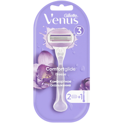 Бритвенный станок Venus Breeze 3 лезвия, с 2 сменными кассетами