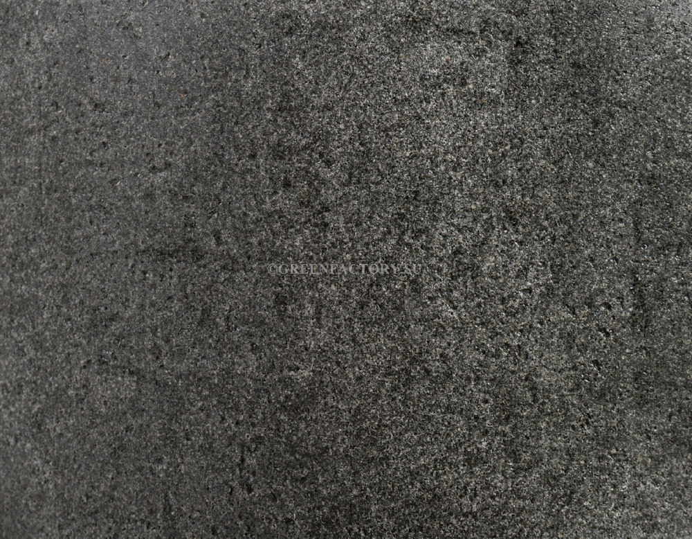 Кашпо TREEZ Effectory - Stone - Большой округлый конус - Тёмно-серый камень