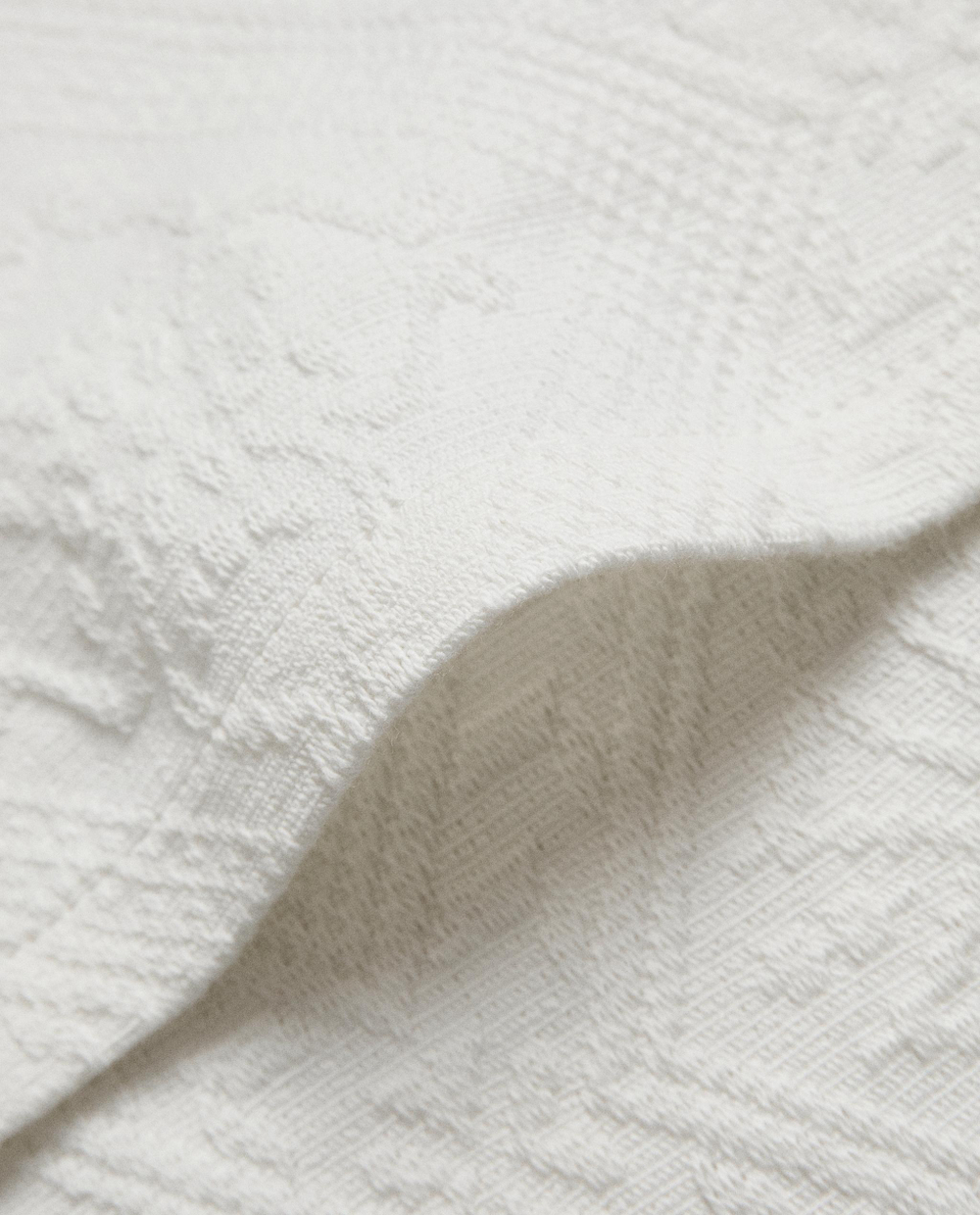 Zara Home наволочка декоративная из хлопка, белый, 50x50 см · 6191/007