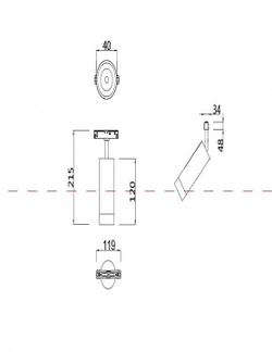 Трековый светильник Maytoni Technical TR019-2-7W3K-W