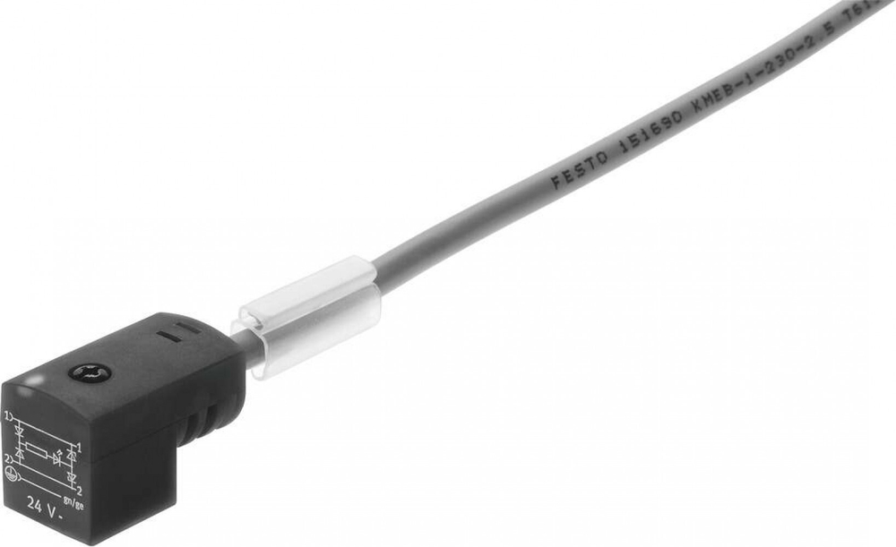 KME-1-24DC-5-LED Штекерная розетка с кабелем