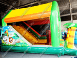 Коммерческий надувной батут "Зверинец с крышей"