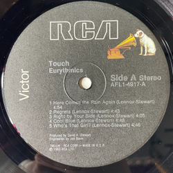 Винтажная виниловая пластинка LP Eurythmics Touch (USA 1984) The First Cut